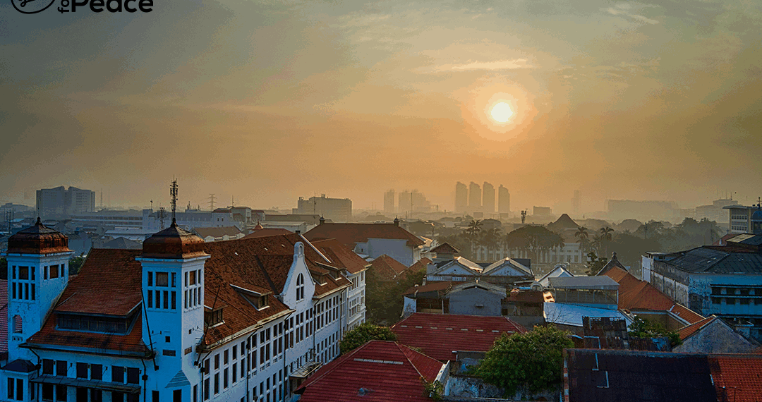 Img from a city from a rooftop